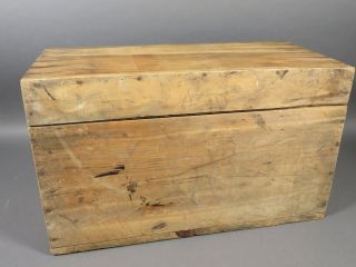 Antique/vintage Wooden Storage Bin Box w/ Flip Up Lid Garden Toolbox 8