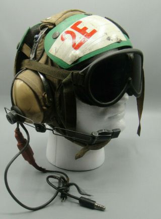 VTG USN Flight Deck Crew Green Helmet Navy Top Gun Tom Cruise Air Craft Carrier 2