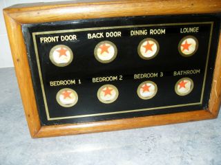 VINTAGE A WALL MOUNTED BELL BOX 8.  WINDOWS 2