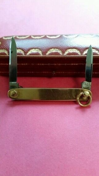 Antique Gold Cartier Ladies Pocket Knife 2