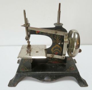 Antique Casige Art Deco Design Toy Sewing Machine Made in Germany 2