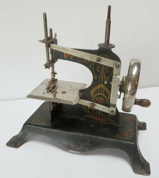 Antique Casige Art Deco Design Toy Sewing Machine Made in Germany 4