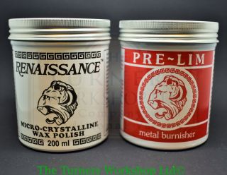 Renaissance Wax & Pre - Lim Surface Cleaner Twin Pack 200ml