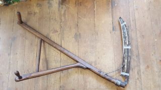 Antique Scythe In Ash With Replaced Handle Sharp Ready To Use 17670