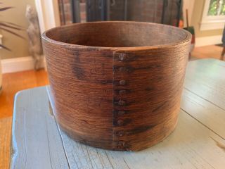 Early Pantry Box Grain Measure Antique Wooden Rustic 19th Century