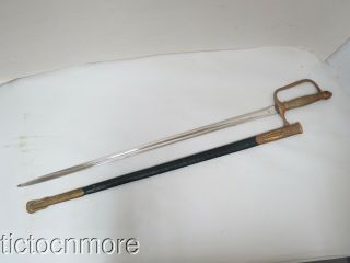 CIVIL WAR US MODEL 1840 MUSICIAN ' S SWORD LILLEY AMES CHICOPEE & SCABBARD 3