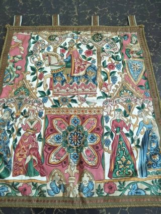 Antique 19c Aubusson French Print Tapestry Thred Zeri Beautifulsize28 " X24cm71x61