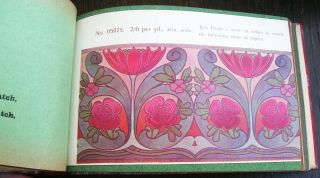 1906 Art Nouveau Papers & Border Frieze Sample Book " Art Tints "
