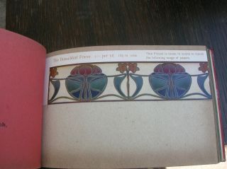 1906 ART NOUVEAU PAPERS & BORDER FRIEZE SAMPLE BOOK 