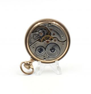 HAMILTON ANTIQUE 17 JEWEL 16 SIZE OPEN FACE POCKET WATCH 974 RUNNING NR - 6113 - 2 5