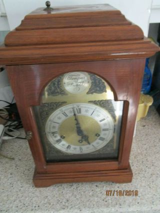 Vintage Key Wind Shelf Clock.