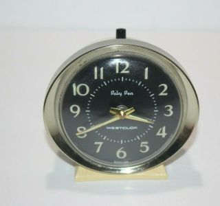 Vintage Westclox Baby Ben Wind Up Alarm Clock Made In Scotland 6 58056