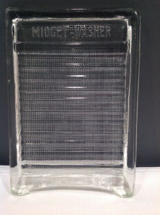 VINTAGE MIDGET WASHER GLASS WASHBOARD 2