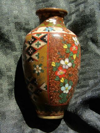 ATT.  Namikawa Yasuyuki OLD Japanese Cloisonne Enamel Vase with PROVENANCE NO RES 2