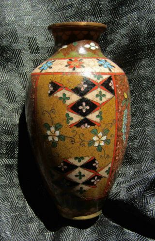 ATT.  Namikawa Yasuyuki OLD Japanese Cloisonne Enamel Vase with PROVENANCE NO RES 4