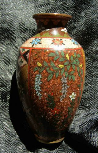 ATT.  Namikawa Yasuyuki OLD Japanese Cloisonne Enamel Vase with PROVENANCE NO RES 6