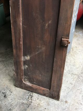 Primitive Wood Cupboard Cabinet Door Pegged 2 Reserved For Jill 3