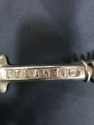 Vintage Cast Iron ATLANTIC WOOD STOVE LID LIFTER - - Coil Spring Handle 2