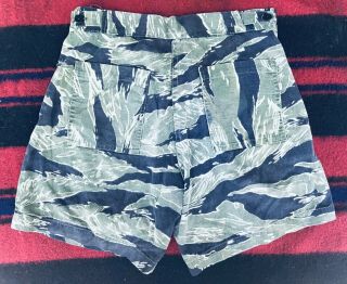 Vintage 60s Tiger Stripe Swim Trunks Shorts Vietnam USMC 28 30 32 Rare 3