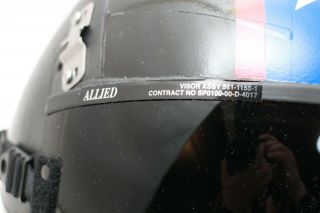 US VX - 4 Evaluators Tomcat Black Bunny HGU Pilot Flight Helmet 007 - 2858 9