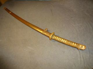 Japanese Wwll Army Officer`s Sword In Mountings " Kanehisa ",  Hand Forged