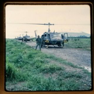 Vietnam Slide - Army Uh - 1 Gi W/a Trp 1st Sqdn 9th Cav 1st Cav Div - Iii Corps 26