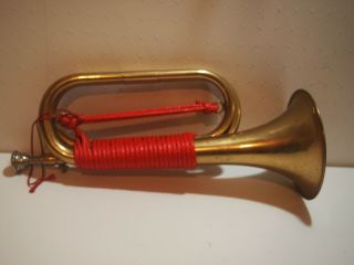 WW2 JAPANESE IMPERIAL ARMY MILITARIA BUGLE MILITARY JAPAN RED 2