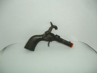 antique toy cap gun,  RARE STEVENS C,  1878 - Z (NO NAME) CAST IRON 3