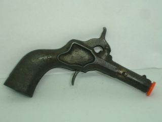 antique toy cap gun,  RARE STEVENS C,  1878 - Z (NO NAME) CAST IRON 6