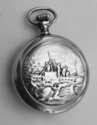 Exceptional 1913 Pocket Watch By Zenith For A Submarine Officer