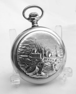 Exceptional 1913 Pocket Watch By Zenith For A Submarine Officer 2