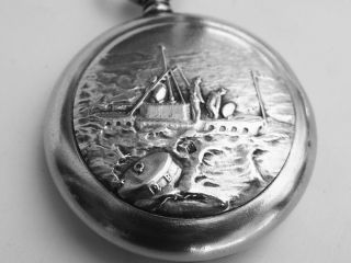 Exceptional 1913 Pocket Watch By Zenith For A Submarine Officer 3
