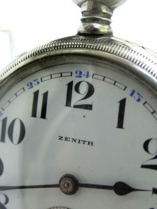 Exceptional 1913 Pocket Watch By Zenith For A Submarine Officer 5