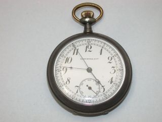 England Watch Co.  16 Size Chronograph Pocket Watch.  9r
