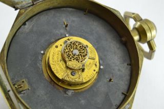 Antique Rare Verge Fusee Horse Coach Watch 8