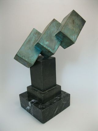 Signed Jose Luis Toledano Modernist " Equilibrium " Sculpture