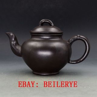 Chinese Yixing Zisha Hand Carved Tree Stump Teapot By36