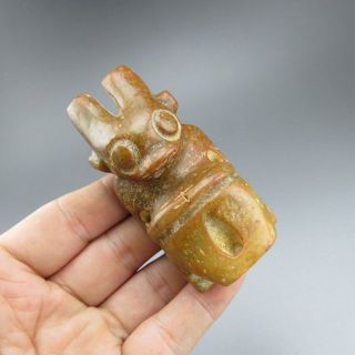 Chinese jade,  Hongshan culture,  natural,  jade,  Apollo,  pendant L067058 2