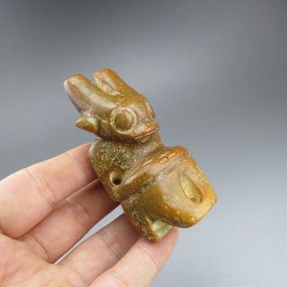 Chinese jade,  Hongshan culture,  natural,  jade,  Apollo,  pendant L067058 3