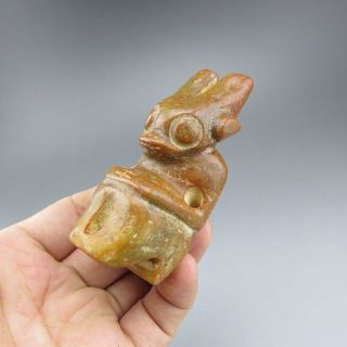 Chinese jade,  Hongshan culture,  natural,  jade,  Apollo,  pendant L067058 4