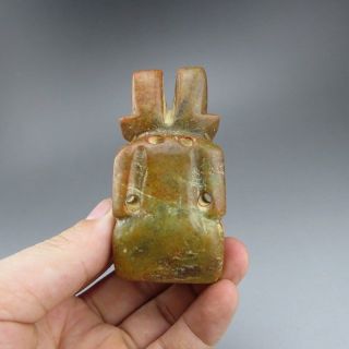 Chinese jade,  Hongshan culture,  natural,  jade,  Apollo,  pendant L067058 5