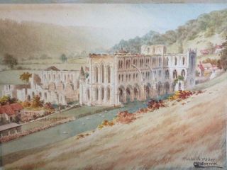 Really Old Painting Abbey Water Colour Signed
