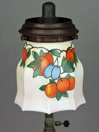 Art Deco Opal Glass Gas Kerosene Oil Paraffin Mantle Lamp Shade Fits Tilley