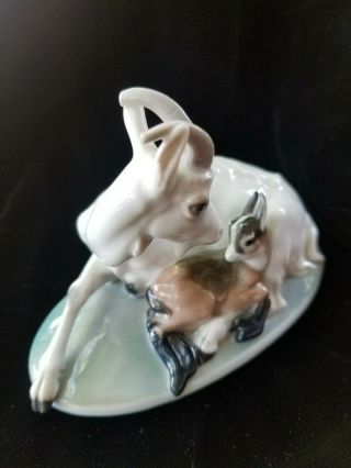 ROSENTHAL KARNER GOAT WITH KID/BABY 555 4