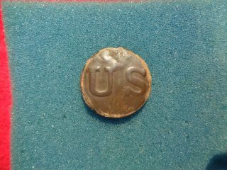 Rare Early Us Embossed Cavalry Rosette Dug In Nashville,  Tennessee