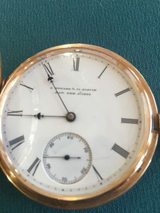 E.  Howard & Co.  Boston 18k 1872 Railroad Pocket Watch,  Size N 132.  9 Grams - Rare