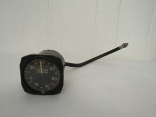 Vintage 1940s WWII aircraft gauge manifold pressure gauge 2