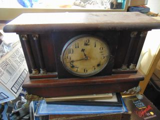 Vintage Mantle Clock Wood Case Parts,  Repair,  Restore - - Usa