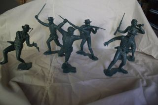 Marx 6 - Inch 7th Cavalry Matched Set Of All 6 Poses Marx -