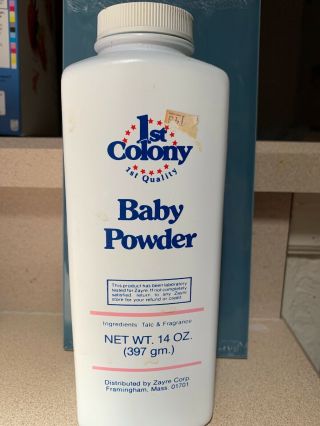 First,  Colony Vintage Baby Powder Zayre Corp